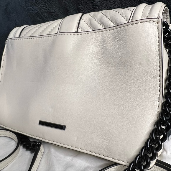 Rebecca Minkoff Chevron Small Love Crossbody in Antique White NWOT - Picture 9 of 9